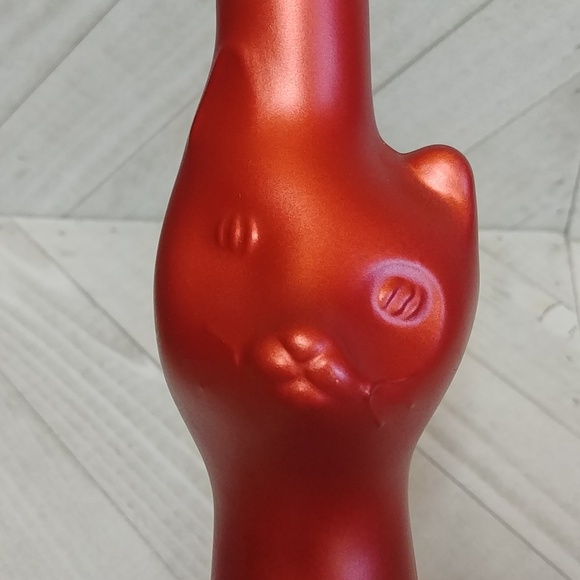 Moselland Happy Cat Rheinhessen  Collection Metallic Red Bottle Vase - Picture 3 of 6